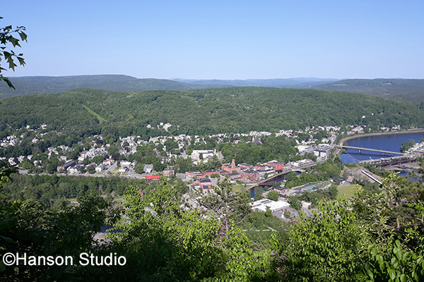 Bellows Fallss, VT - Village from Table Rock